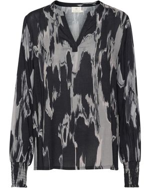 Kaffe Langarmbluse Langarm-Bluse BPsusanne - Schwarz
