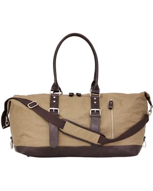 Paddock's , Canvas Weekender Reisetasche - Natur