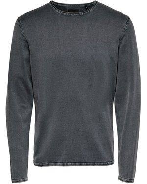 Only & Sons Strickpullover - Grau