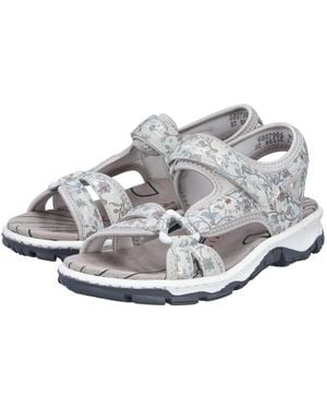 Rieker Riemchensandale Sommerschuh, Sandalette, Outdoorschuh - Mettallic