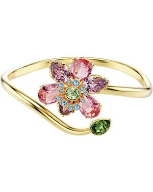 Swarovski Armreif Schmuck Geschenk Idyllia Armreif Blume, Mit Kristall - Schwarz