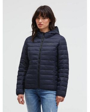 SOCCX Outdoorjacke Mit Elastischem Saumabschluss - Blau