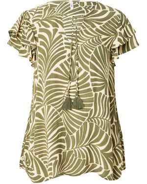 ONLY Funktionsbluse ONLCHIARA (1-tlg) Volant - Grün