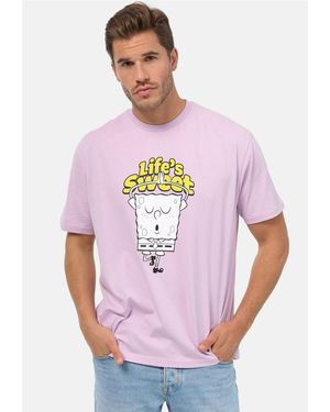 Re:Covered T-Shirt SpongeBob Lifes Sweet Relaxed (1-tlg) im lockeren Schnitt - Pink