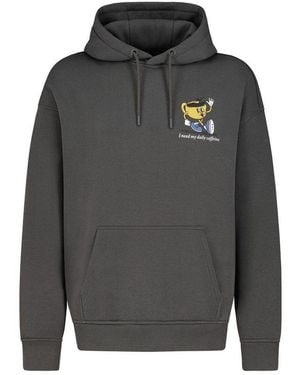 Sublevel Hoodie Herren Kapuzenpullover Mit Verspielten Prints Sweater, Kapuzensweatshirt Mit Kängurutasche, Mit Kapuze - Grau