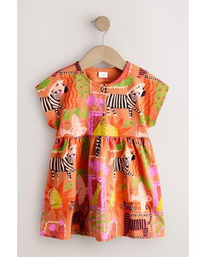 Next Jerseykleid Jersey-Kleid (1-tlg) - Orange