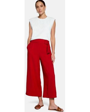 Zero Culotte Damen Mit Weitem Bein Schnallen - Rot