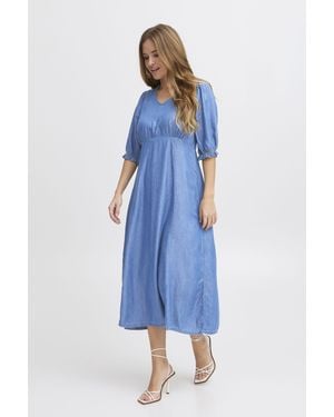 Pulz Jeanskleid PZGAJA Casual Maxikleid - Blau