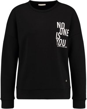 Key Largo Sweatshirt WSW POWERFUL ROUND (1-tlg) - Schwarz