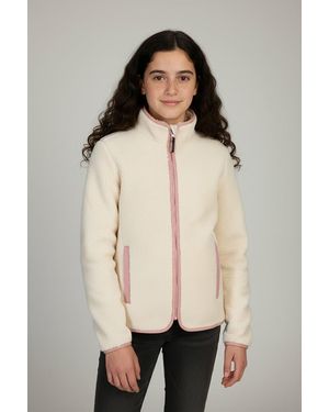 Killtec Fleecejacke KOW 242 GRLS FLC JCKT wärmend, Übergangsjacke für Kinder - Natur