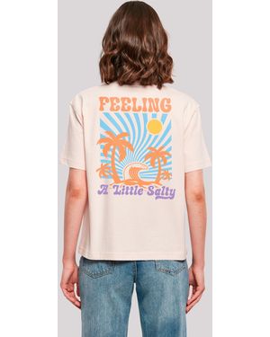 F4NT4STIC Shirt Feeling a Little Salty Summer Premium Qualität - Rot
