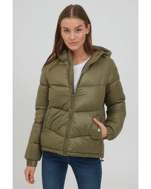 Oxmo OXTabea Steppjacke mit Kapuze - Grün
