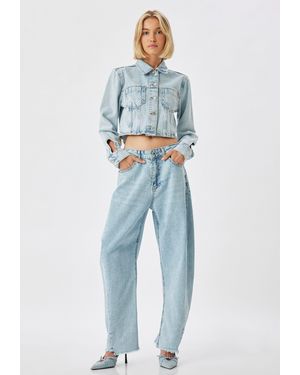 Koton High-waist-Jeans Hohe Leibhöhe Luftballon Form - Blau