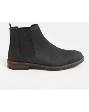 Next Chelsea-Stiefel Aus Gewachstem Leder Chelseaboots - Schwarz