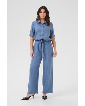 Kaffe Jumpsuit Overall Kaelise - Blau