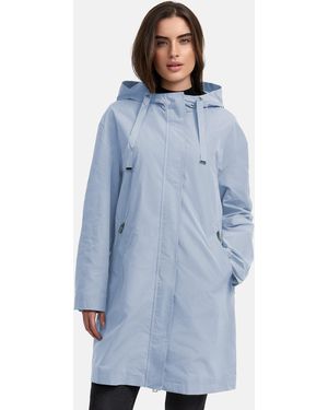 Manisa Kurzmantel mit Kapuze - Blau