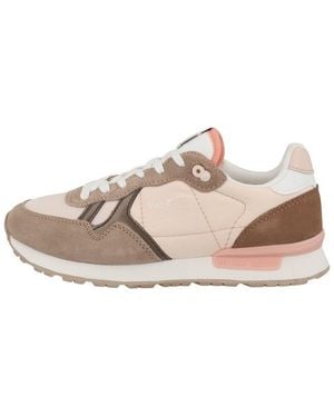 Pepe Jeans Brit Camp Damen Sneaker Turnschuhe, Sportschuhe, Freizeitschuhe, Halbschuhe, Schnürschuhe - Mehrfarbig