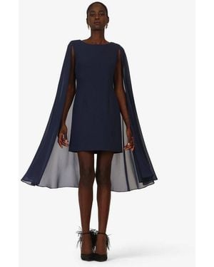 Kraimod Cocktailkleid Mit Cape-Ärmeln - Blau