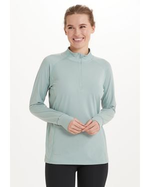 Endurance Langarmshirt Daitine W Mesh-Tech Midlayer Slate Gray - Grau