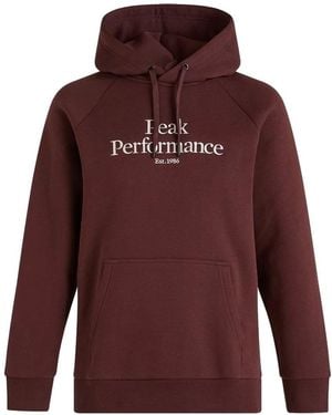 Peak Performance Kapuzenpullover - Rot