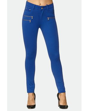 Elara Jeggings Stretch Hose Skinny Fit Jegging (1-tlg) - Blau