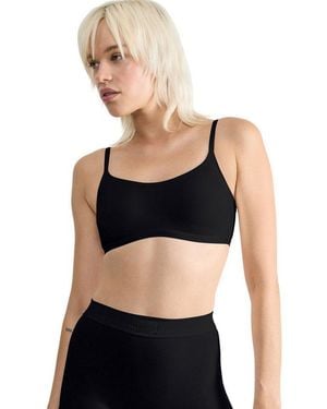 Sloggi Bustier Go Daily Cotton Glanz-Effekt Details - Schwarz