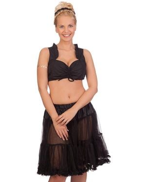 Marjo Unterrock Dirndl Petticoat - Schwarz