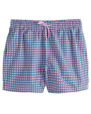 Next Badeshorts Badeshorts Mit Geo-Print, 4 Zoll (1-St) - Blau