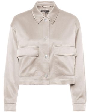 MARC AUREL Kurzjacke aus Satin - Natur