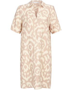 BETTY&CO Strickkleid Hemdblusenkleid - Natur