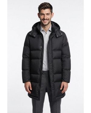 Colmar Daunenjacke Kapuze Mit Verstellbarem Tunnelzug, 2-Wege-Zipper - Schwarz