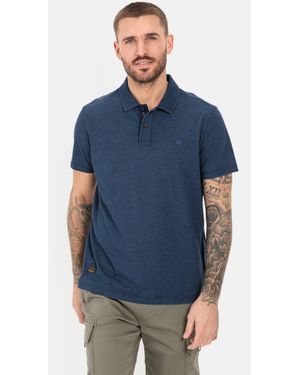 Camel Active Poloshirt mit minimal Allover-Print Shirts_Poloshirt - Blau