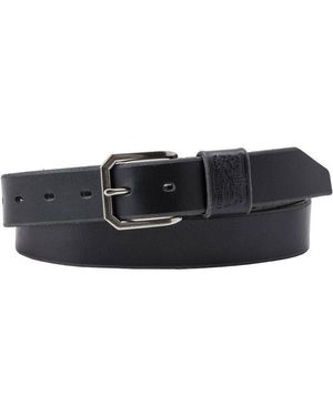 Levi's Ledergürtel Wide Loop Two Horse Belt Mit Logoprägung - Schwarz