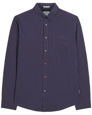 Ben Sherman Langarmhemd Hemd Ls Signature Gingham - Blau