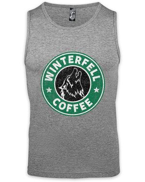 Urban Backwoods Tanktop Winterfell Coffee Ärmelloses T-Shirt Game Of Symbol Thrones Is Coming House Haus Stark Rob - Grau