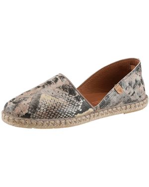 Verbenas Carmen Espadrille Slipper, Schlupfschuh, Sommerschuh, Urlaubschuh - Schwarz