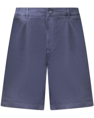 K-Way 5-Pocket-Hose Modische Bermudashorts in Blau mit praktischem Taschen-Design