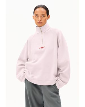 ARMEDANGELS GMT DYE TROYER Sweatshirt aus Bio-Baumwolle Oversized Fit - Pink