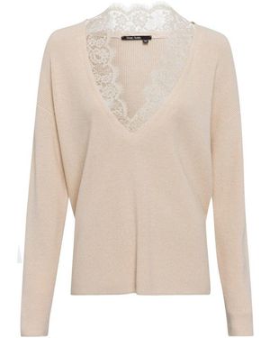 MARC AUREL Strickpullover Strick light sand - Weiß