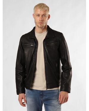 Nils Sundström Lederjacke Marc - Schwarz