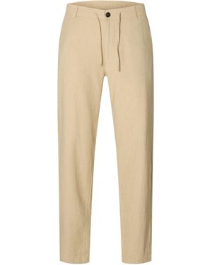 SELECTED Leinenhose SLH172-SLIMTAPE BRODY - Natur