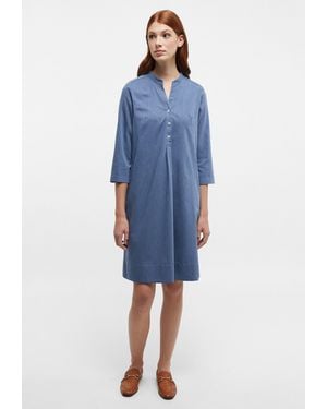 Eterna Blusenkleid LOOSE FIT - Blau