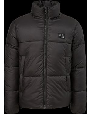 QS Steppjacke mit Label-Patch - Schwarz