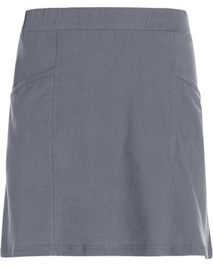 Vishes Minirock Kurzer Basic- Mini- Baumwoll-Rock Einfarbig Schlicht Elfen - Grau