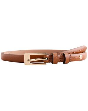 Next Ledergürtel Premium Skinny Ledergürtel, Made - Braun