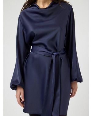 Y.A.S Blusenkleid Yasthea Ls Dress S. Noos - Blau
