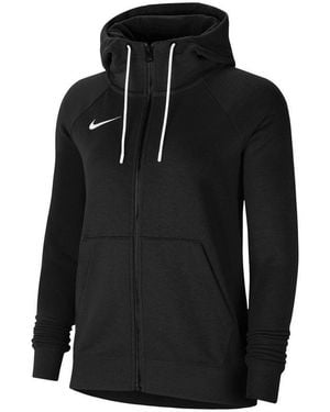 Nike Trainingsjacke Performance Park 20 Fleece Kapuzenjacke Damen Cotton - Schwarz