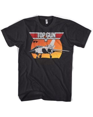 top gun T-Shirt - Schwarz