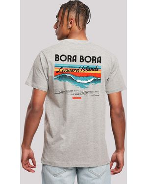 F4NT4STIC Shirt Bora Leewards Island Premium Qualität - Grau