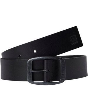 G-Star Ledergürtel Gs Gürtel Mett - Schwarz